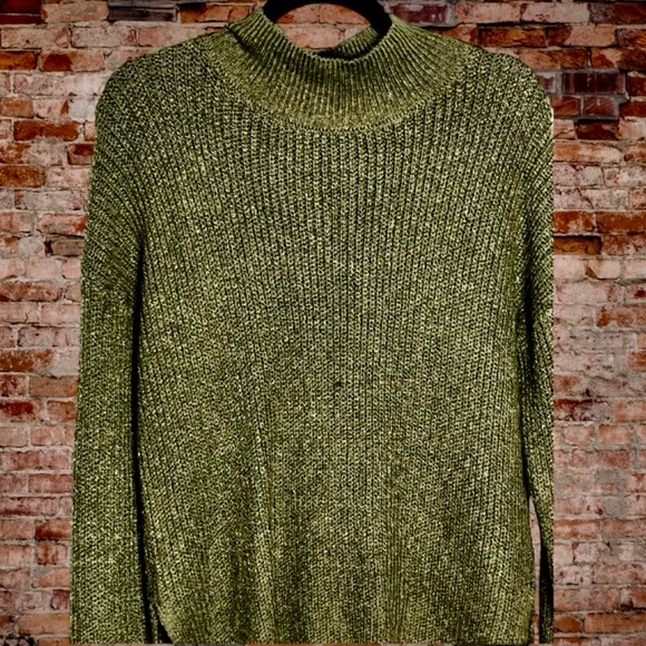 ABOUND By Nordstrom Olive Green Mock Turtleneck Sweater Size Xtr Small - Picture 5 of 10